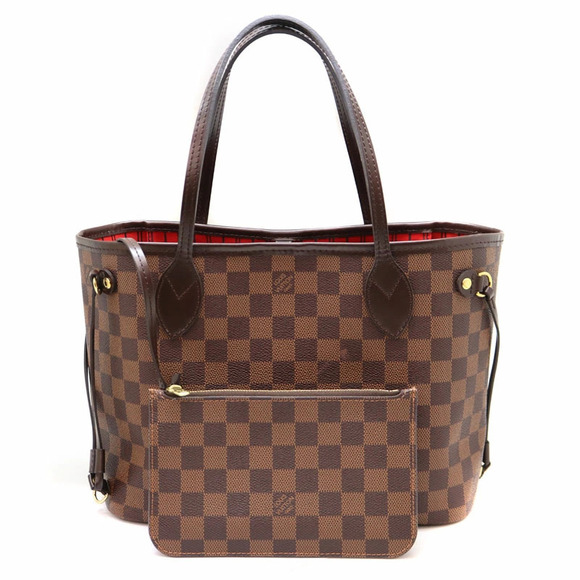 Louis Vuitton Handbags - LOUIS VUITTON Neverfull Tote Bag Damier Canvas Ebene Brown LV